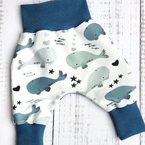 Pump pants baby boy girl whales size. 56 - Size 98