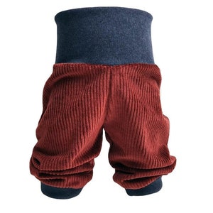 Pump pants baby child wide cord rust size. 68 Size 122 image 1