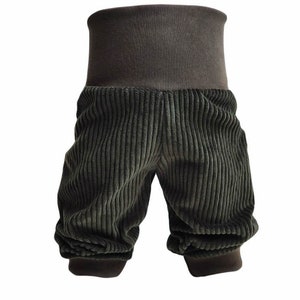 Pump pants baby child wide corduroy dark green size. 68 - Size 122