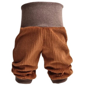 Pump pants baby child wide corduroy light brown size. 68 - Size 122