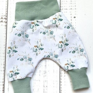 Pump pants baby pants pants baby child girl eucalyptus size. 56 - Size 98