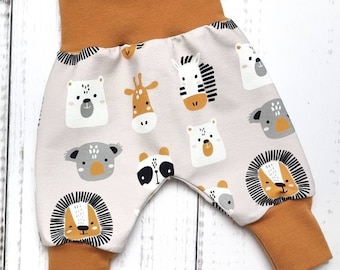 Pump pants baby pants pants baby child boy girl funny animals size. 56 - Size 98