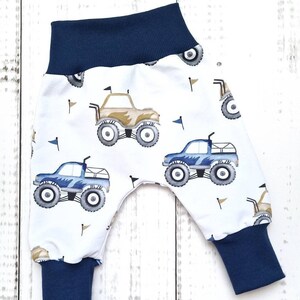 Bloomers baby pants trousers baby child boy girl monster trucks size 56 - size 98