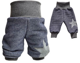 Pantalon à pompon sweat chaud jeans bleu taille bébé enfant garçon. 56 - Taille 122