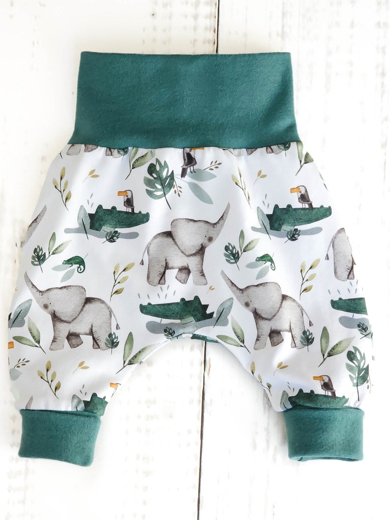 Pump pants baby pants pants baby child jungle white size. 56 Size 116 image 2