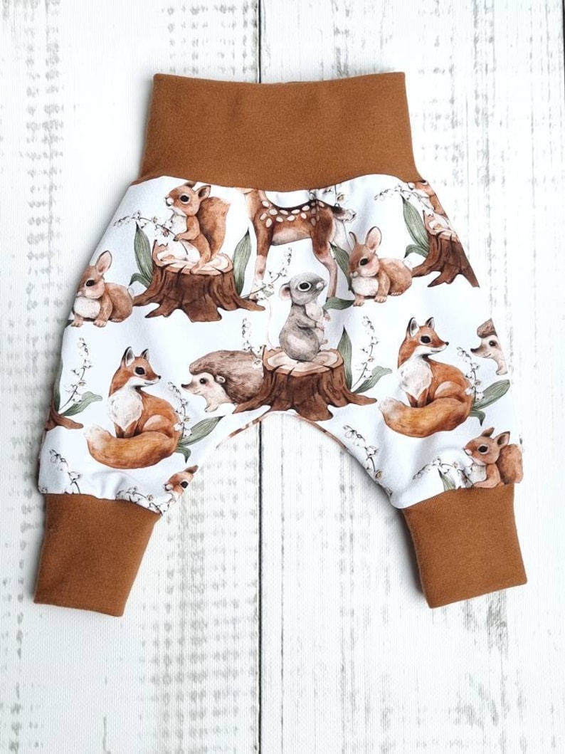 Bloomers Baby Pants Trousers Baby Child Boy Girl Animal Children Size 56 Size 98 image 2