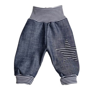 Pumphose Hose Baby Kind Junge Mädchen Jeans Stern Gr. 68 Gr. 116 Bild 2