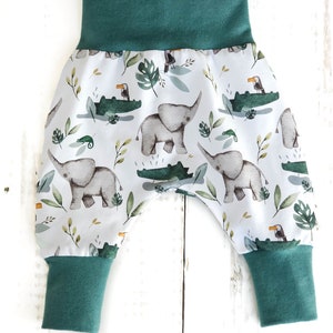 Pump pants baby pants pants baby child jungle white size. 56 Size 116 image 3