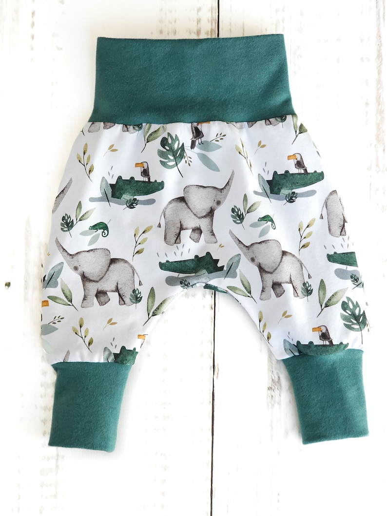 Pump pants baby pants pants baby child jungle white size. 56 Size 116 image 3