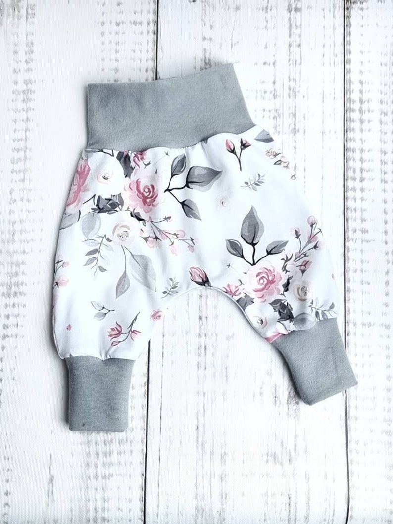 Pump pants baby pants pants baby child girl flowers size. 56 Size 98 image 1
