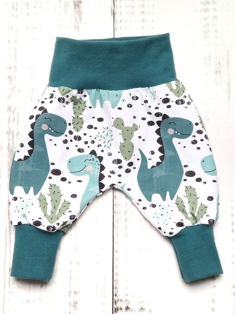 Pumphose Babyhose Hose Baggy Baby Kind Junge Dinos Gr. 56 Gr. 98 Bild 2