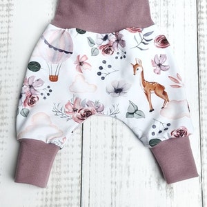 Pumphose Babyhose Hose Baby Kind Junge Mädchen Rehe Gr. 56 Gr. 98 Bild 2