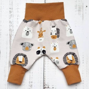 Pantalon à pompe pantalon bébé pantalon bébé enfant garçon fille animaux rigolos taille. 56 Taille 98 image 2