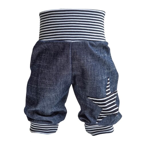 hurken Bewustzijn oud Buy Bloomers Pants Baby Child Boy Girl Jeans Star Gr. 68 Size Online in  India - Etsy