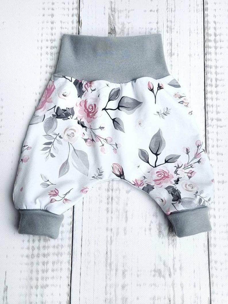 Pump pants baby pants pants baby child girl flowers size. 56 Size 98 image 3