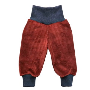 Pump pants baby child wide cord rust size. 68 Size 122 image 2