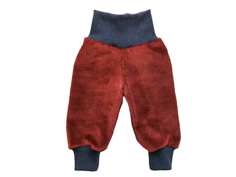 Pump pants baby child wide cord rust size. 68 Size 122 image 2