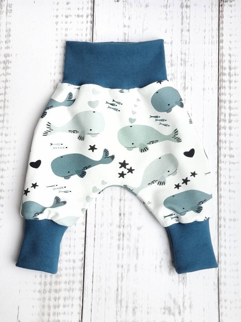 Pump pants baby boy girl whales size. 56 Size 98 image 2