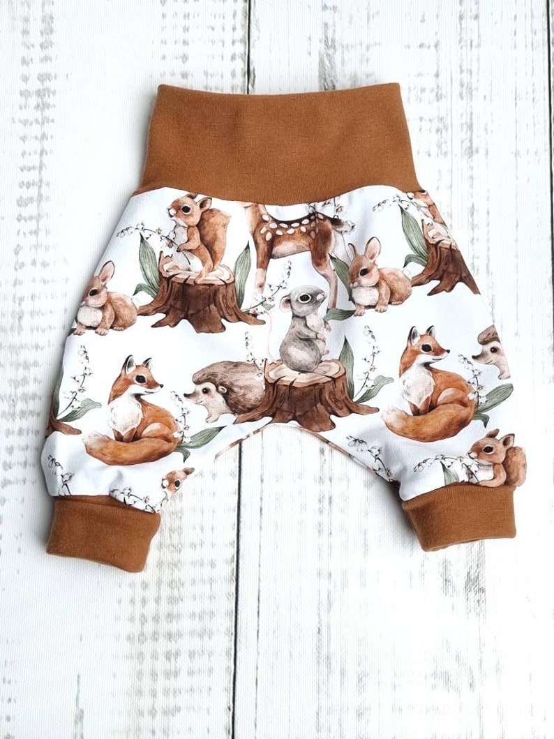 Bloomers Baby Pants Trousers Baby Child Boy Girl Animal Children Size 56 Size 98 image 3