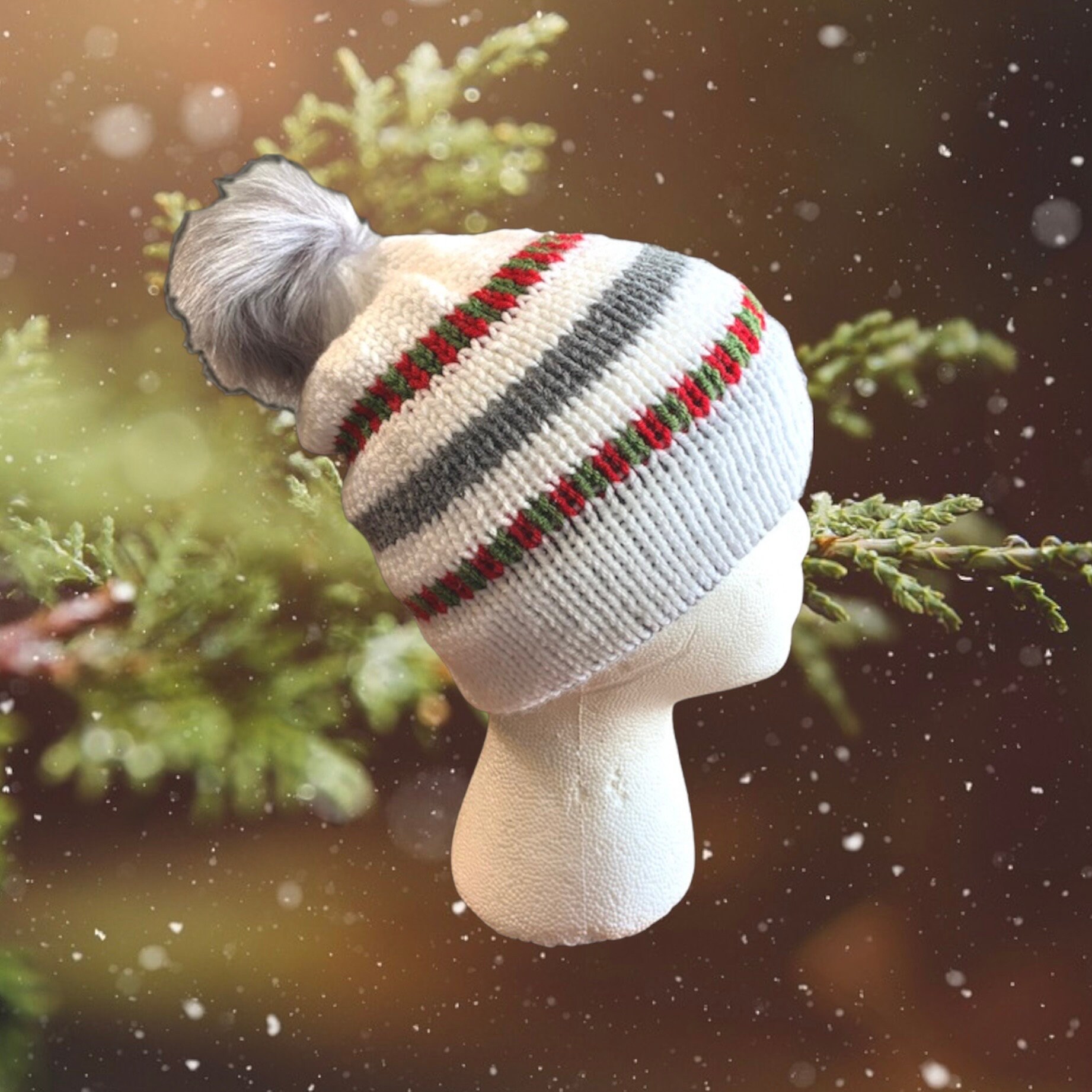 Christmas Beanies, Ugly Sweater Beanie, Santa Hat, Christmas  display picture 1