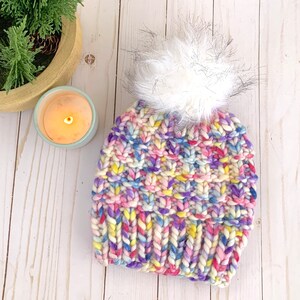 Merino Wool Beanie, Hand Knit, Classy Winter Hat, Classic Winter Toque, Chunky Knit, Luxury Valentines Day Gift
