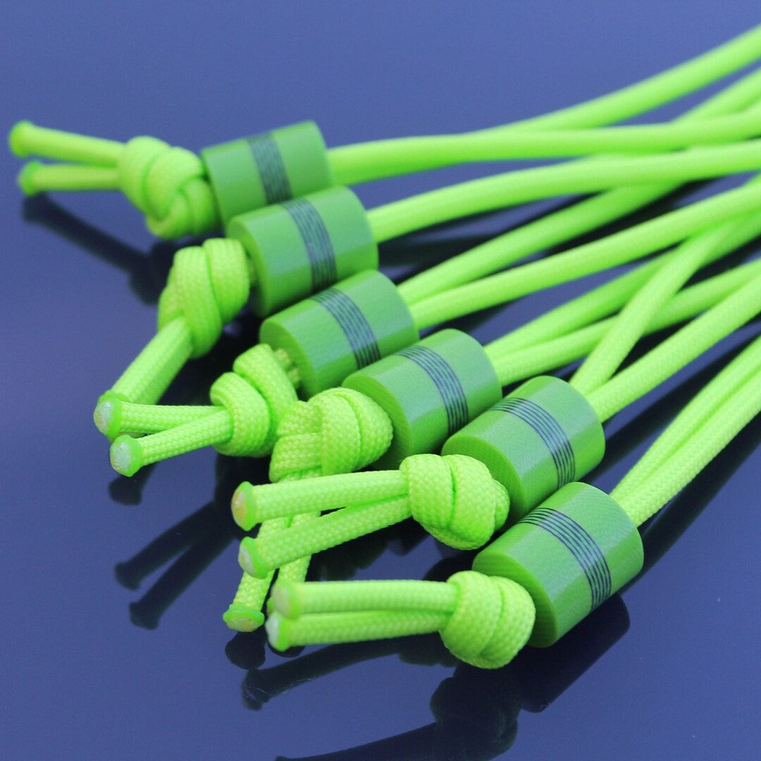 Lanyard Beads Toxic Green, Carbon Fibre Etsy