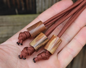 Lanyard Bead - Stabilised Spalted Beech