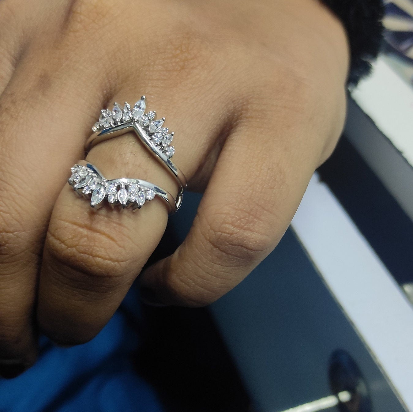Ring jacket shop for marquise diamond