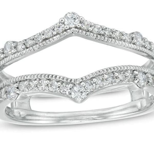 Lab Created Diamond Ring Enhancer Guard Etsy