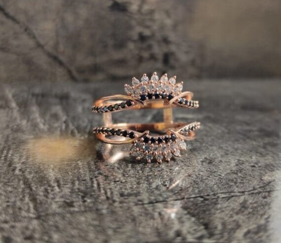 Rose gold wedding band wrap deals