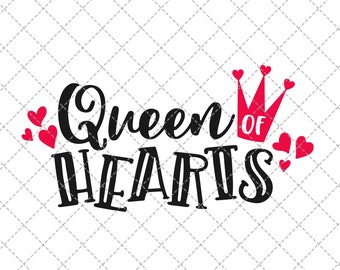 Queen Of Hearts Svg Etsy Queen Of Hearts Svg Etsy