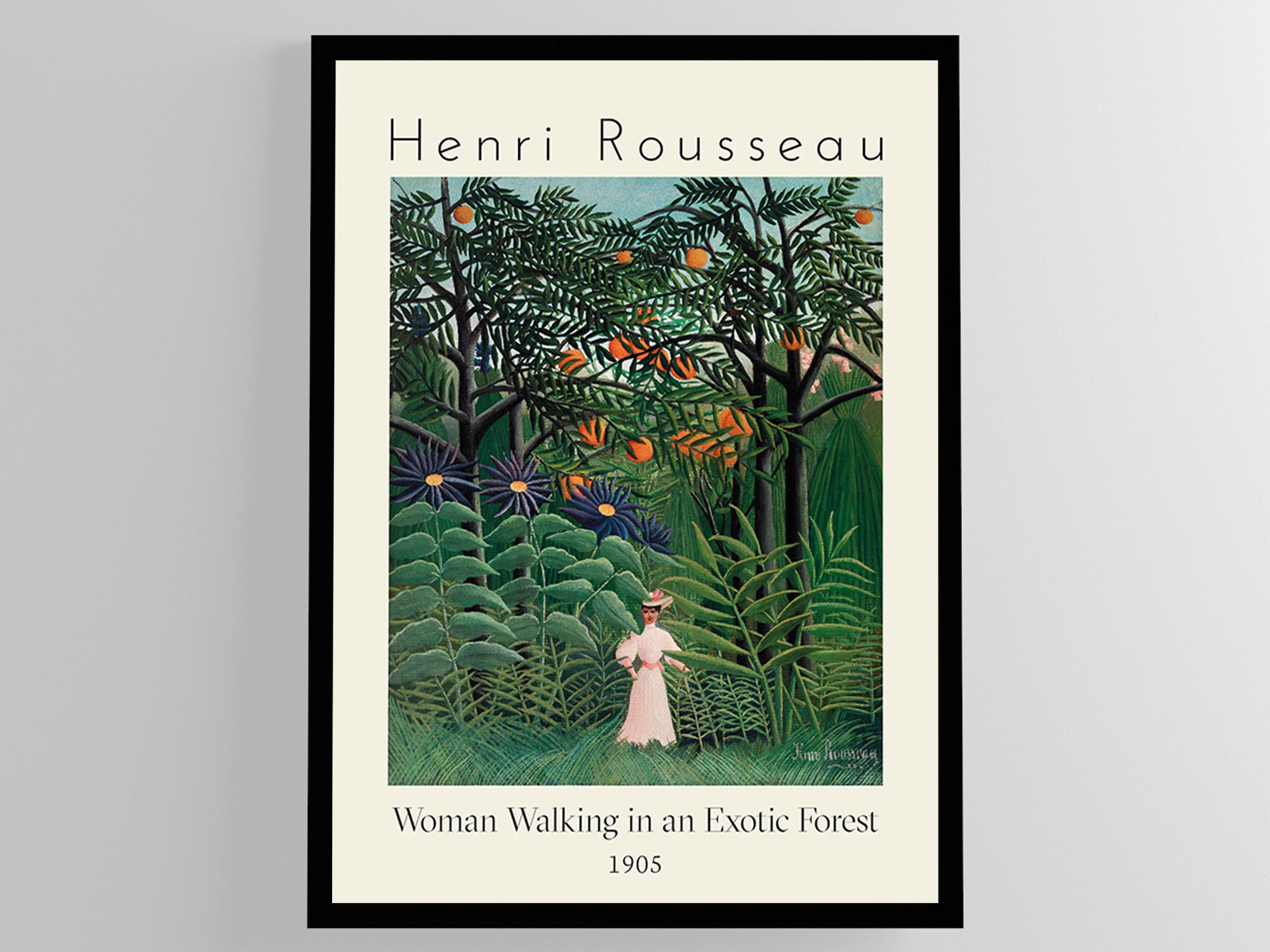 Henri Rousseau High Quality Poster Print Henri Rousseau Etsy