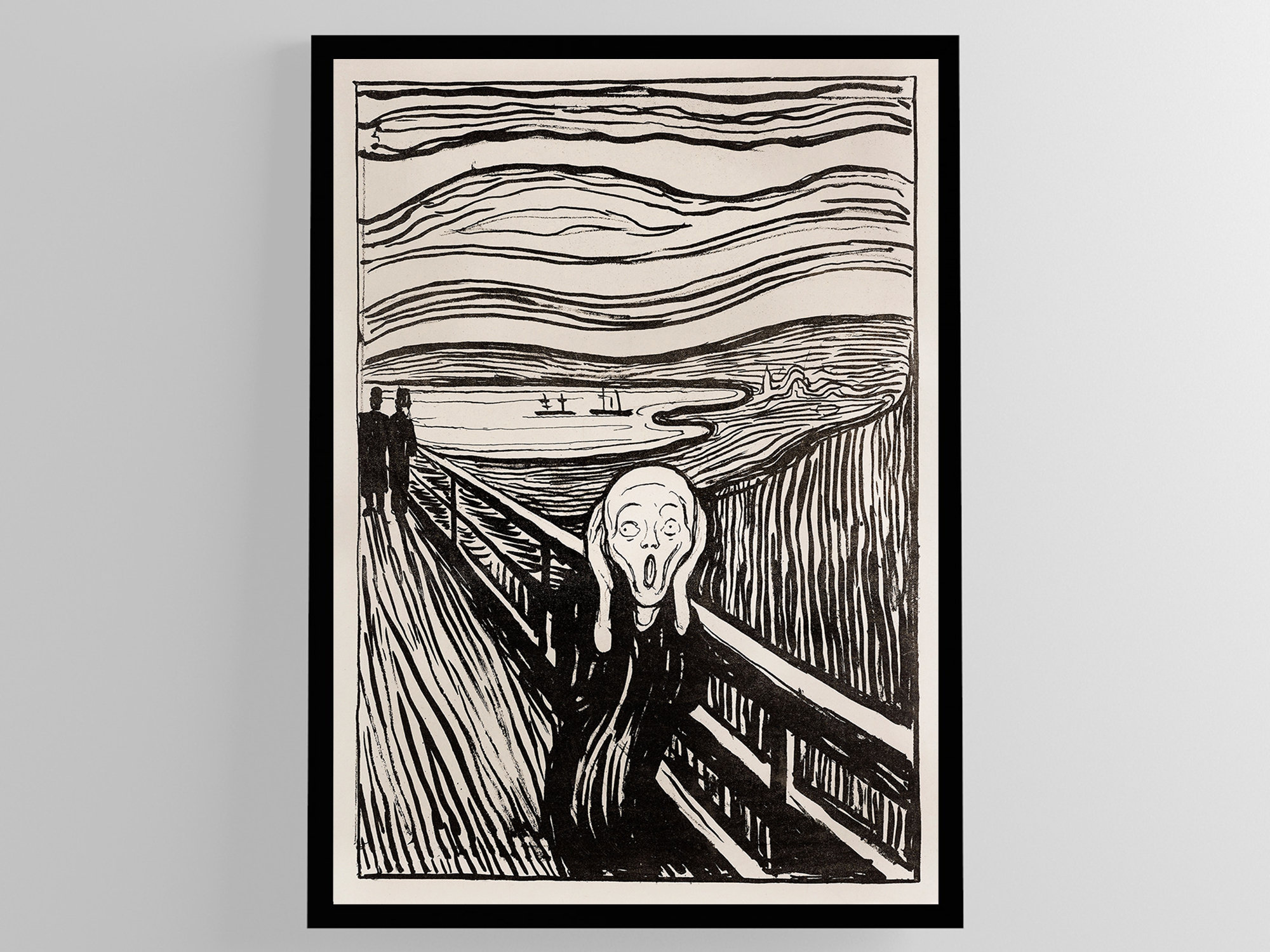 Edvard Munch The Scream 1895 High Quality Poster Print & Etsy