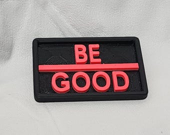 Pin Sé bueno (línea rosa fina)