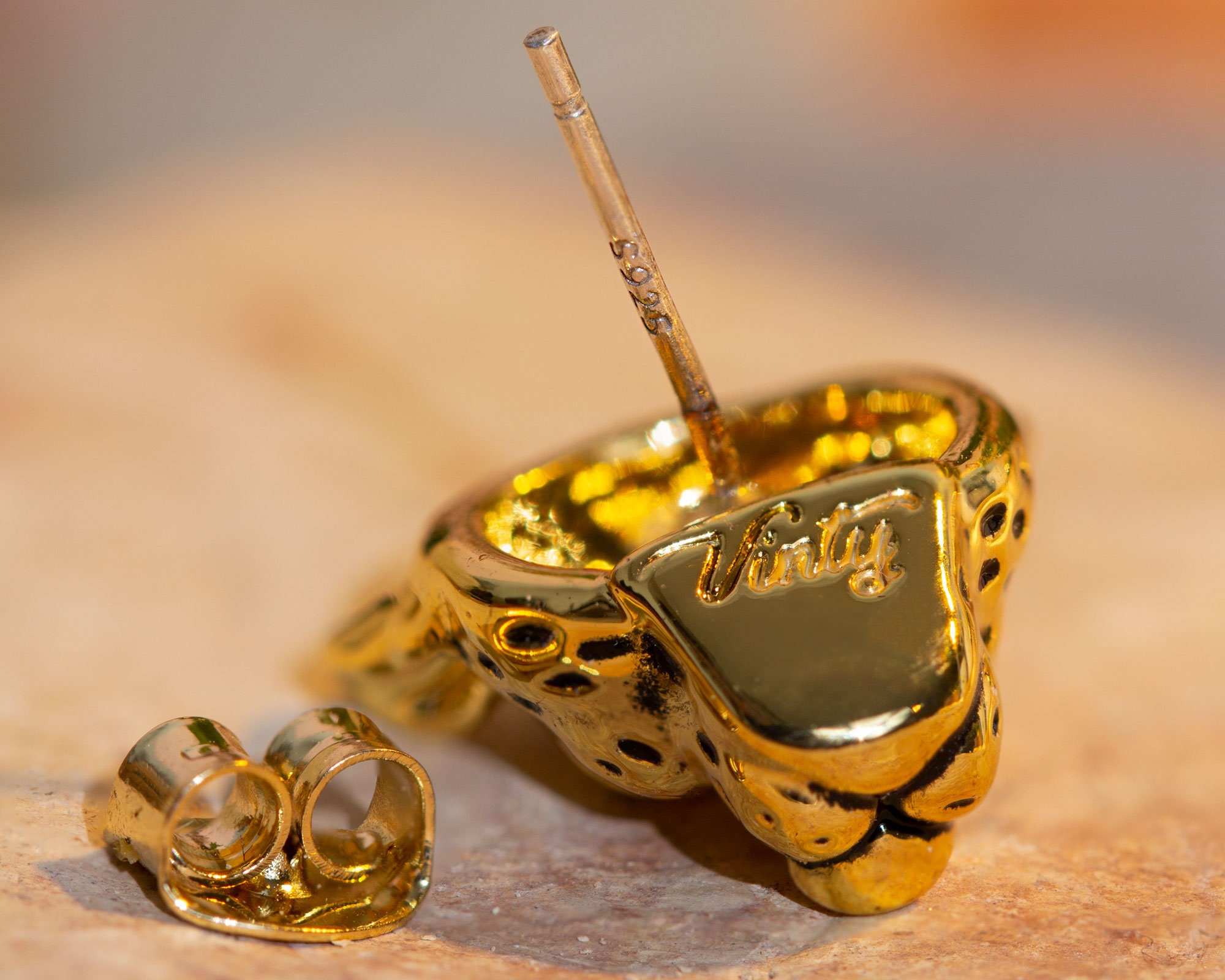 Leopard Print Gold Trim Vintage Round Pierced Earrings Amazon.com: Leopard Print Large Hoop Earrings for Women 14K  main image 2