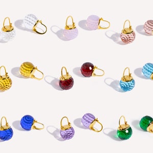 Austrian Crystal Earrings for Women, Elegant Bridal Crystal Dangle, Gold Lever Back Earrings in Various Colors