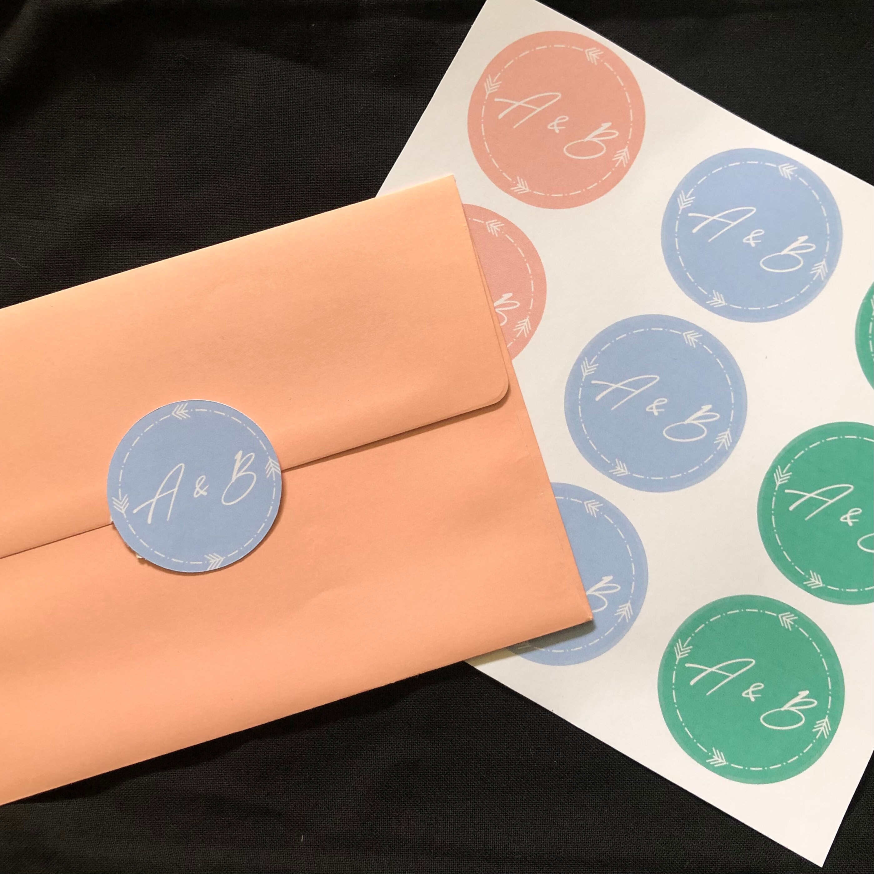 Personalised Initial Envelope Seals Etsy