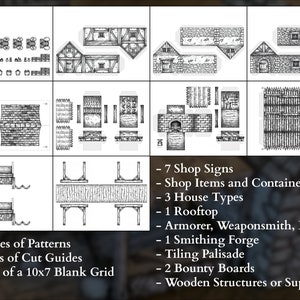 Printable Town Tiles for Tabletop Gaming - Etsy