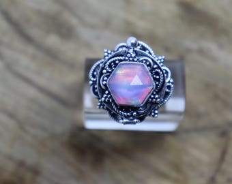 christmas gift Pill Box Ring, 925 Sterling Silver, Gemstone Ring, Elephant Box Ring, Oxidized Ring, Love Ring, Handmade Jewelry Gift For Her