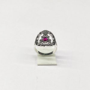 Handmade Eiffel Tower 925 Sterling Silver Ring: Unisex Statement Jewelry