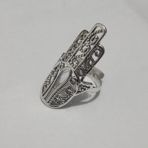 christmas giftHamsa Ring, 925 Sterling Silver Ring. Happiness, Health, Fortune, Good Luck, Hand of God, Gift For Her,