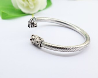 DIEZI 3 Styles Vintage Hip Hop Metal Cuff Bangles Punk Gold