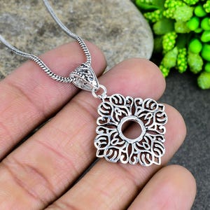 Boho Necklace for Women, Gift Items, 925 Sterling Silver Pendant Sterling Silver, Unique Handmade Necklace, Gift for Her, Gift for Mom,
