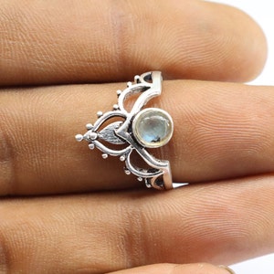925 Sterling Silver Ring Natural Labradorite Ring, Handmade Labradorite Jewellery, blue flash Ring, Statement Ring, Women Ring, Gift For Her