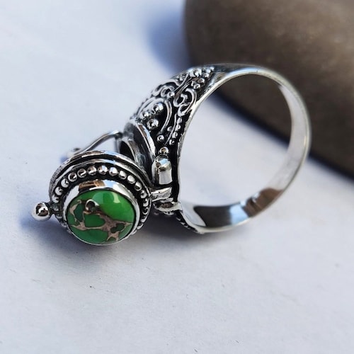 Mother Day Gift, Locket Ring , Sterling 925 Silver Ring