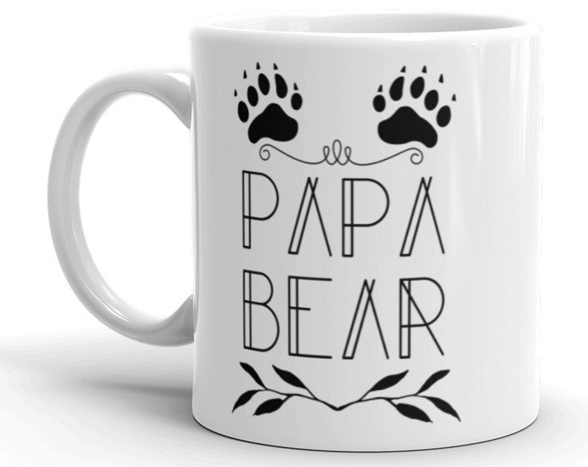 Discover Papa Bear - Proud Papa Bear Mug - Caneca De Cerâmica Clássica Pata De Urso
