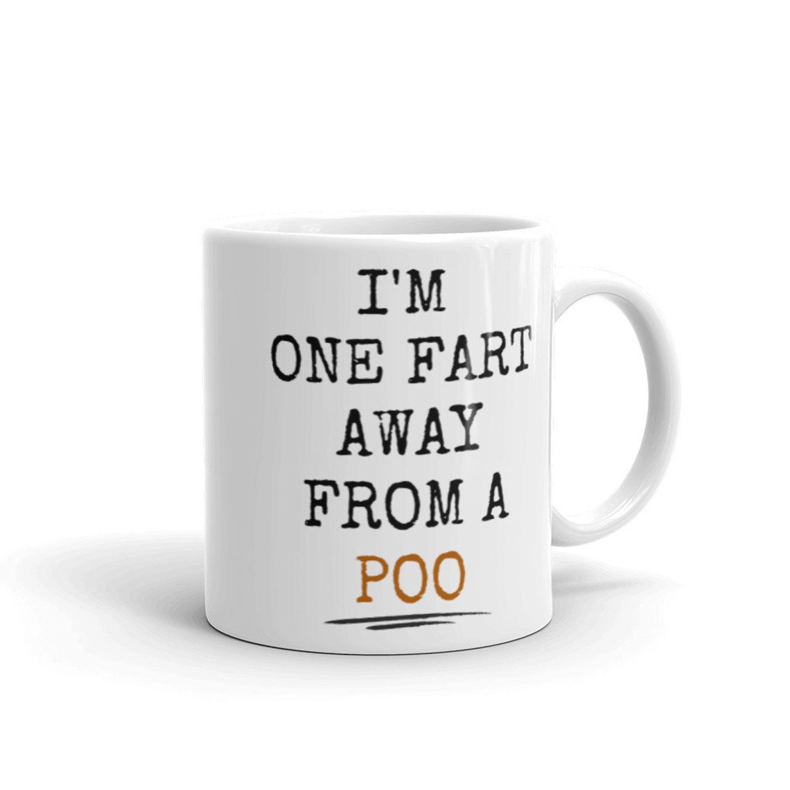 I'm One Fart Away From A Poo Mug Funny Fart Mug Funny | Etsy