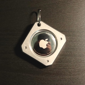 Aluminum AirTag Holder - Gray