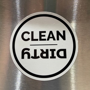 Clean/Dirty Reversible Spülmaschinenmagnet