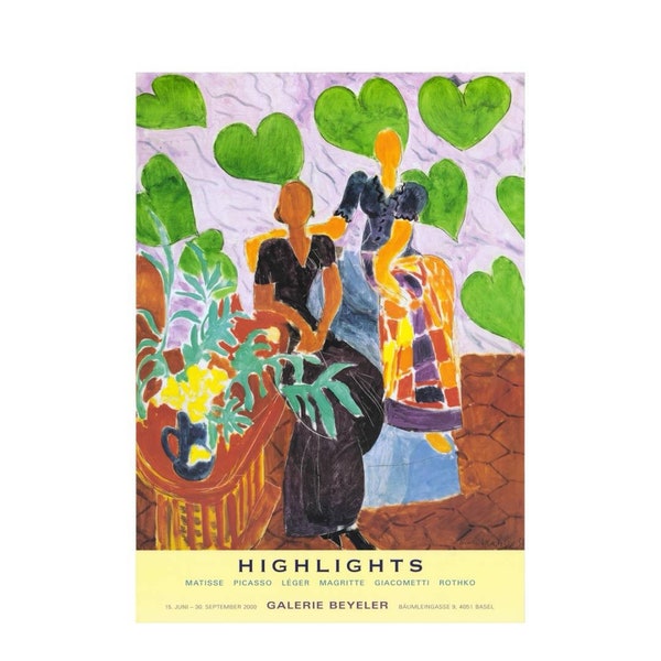 Henri Matisse vintage exhibition poster 2000